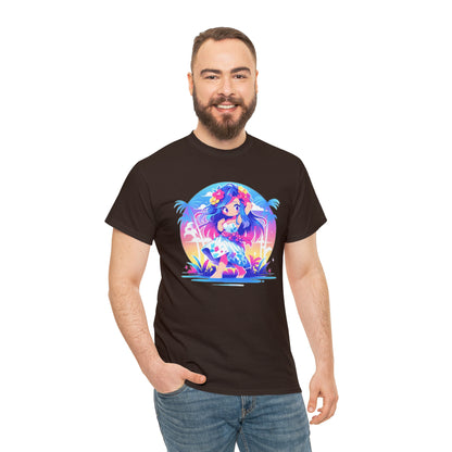 Hula Girl Unisex Heavy Cotton Tee