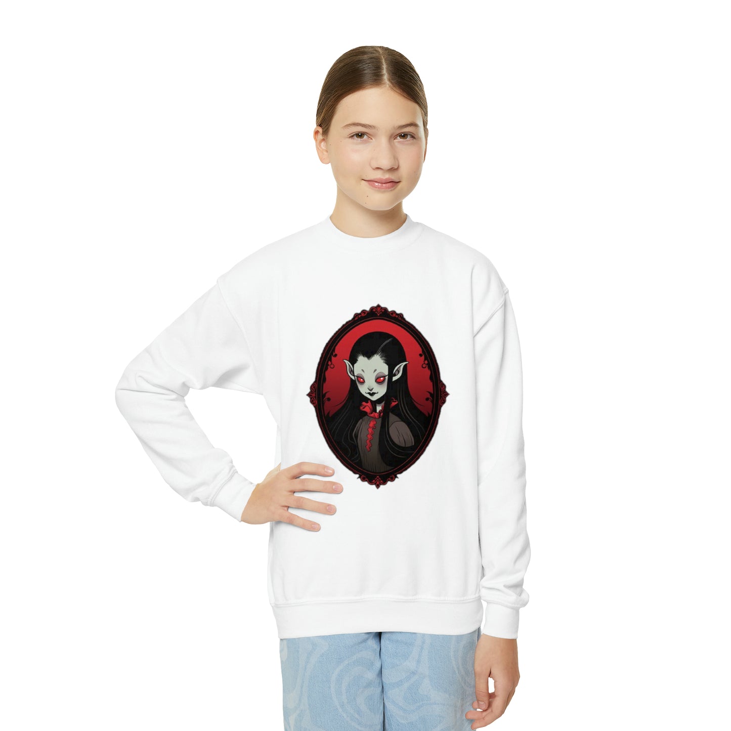 Cameo Vamp Youth Crewneck Sweatshirt