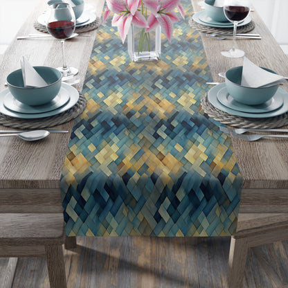 Basket Weave Table Runner (Cotton, Poly)