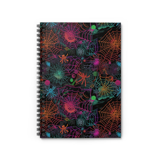 Alien Webs Spiral Notebook - Ruled Line