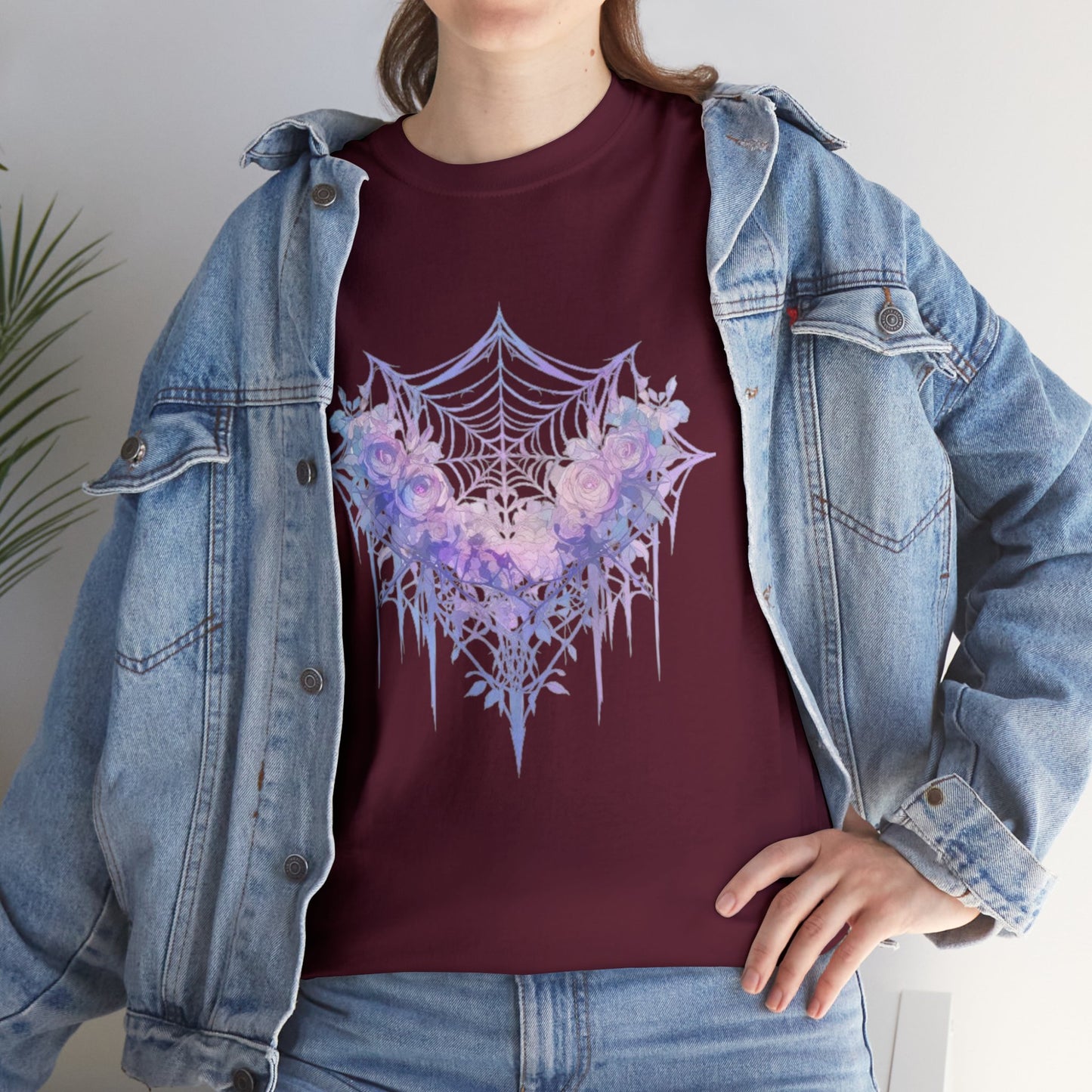 Web Heart Unisex Heavy Cotton Tee