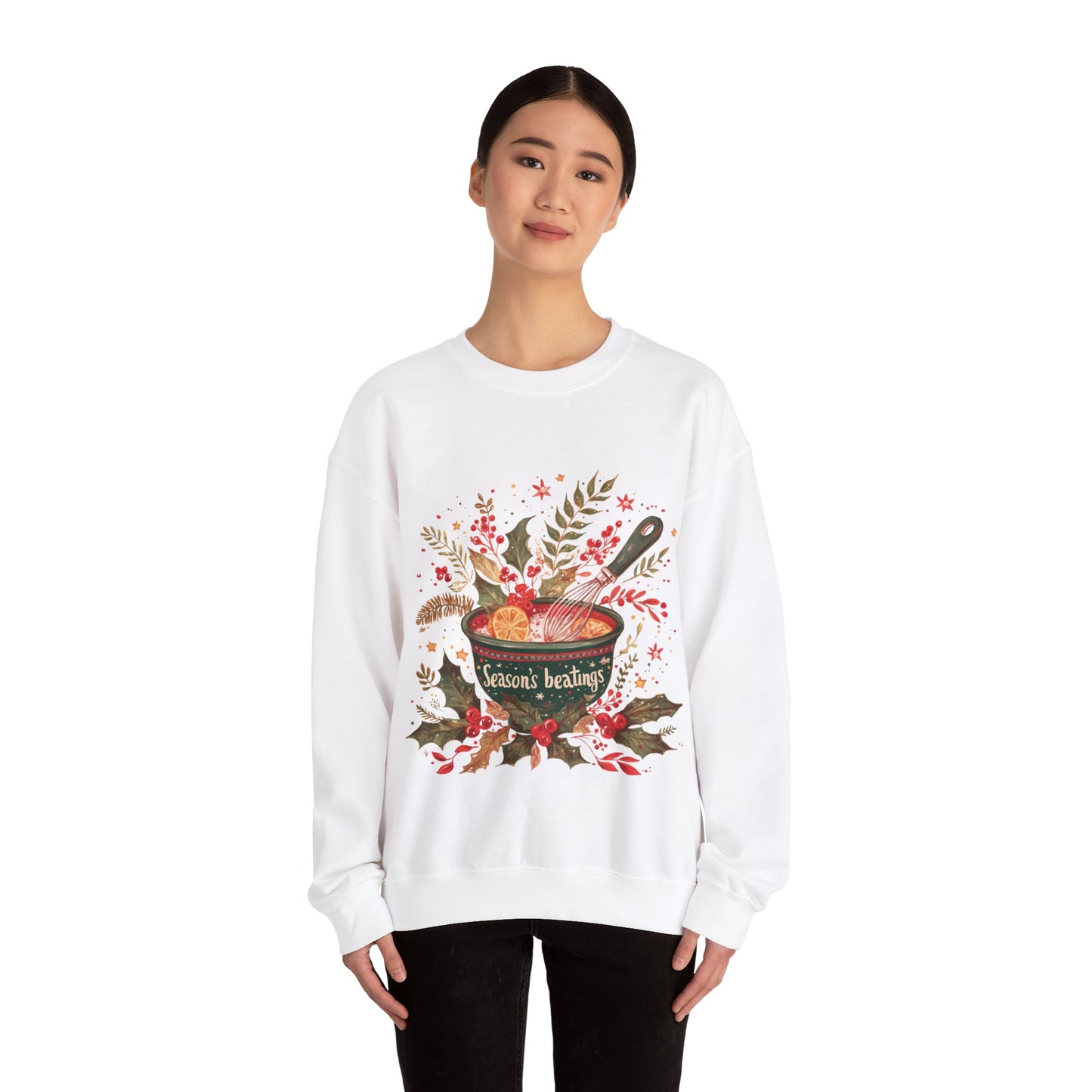 Season's Beatings (Baking) Unisex Heavy Blend™ Crewneck Sweatshirt
