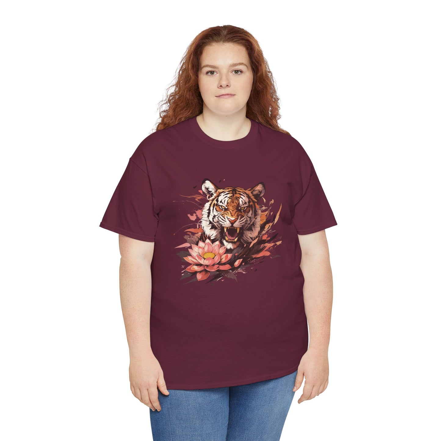 Lotus Tiger Unisex Heavy Cotton Tee