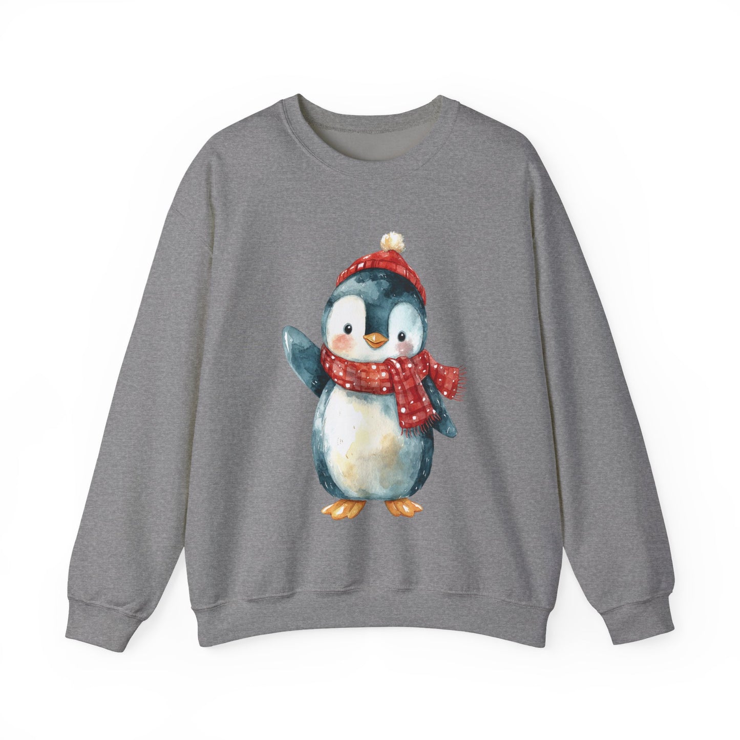Festive Penguin Unisex Heavy Blend™ Crewneck Sweatshirt