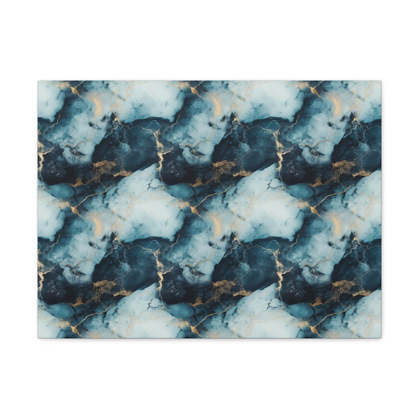 Cool Blue Marble Canvas Gallery Wrap