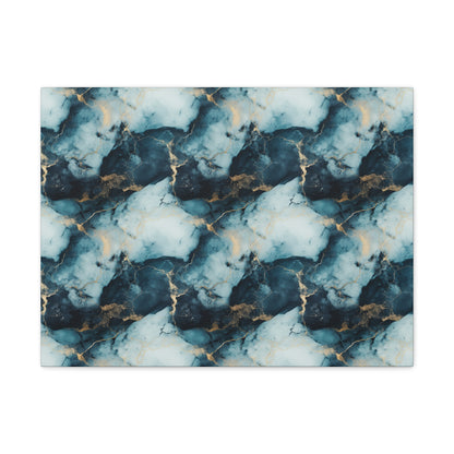 Cool Blue Marble Canvas Gallery Wrap