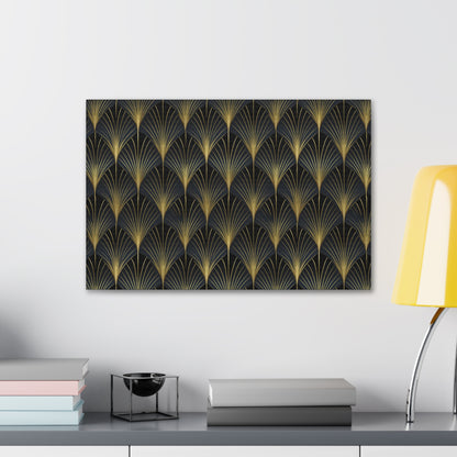 Art Deco Fans Canvas Gallery Wrap