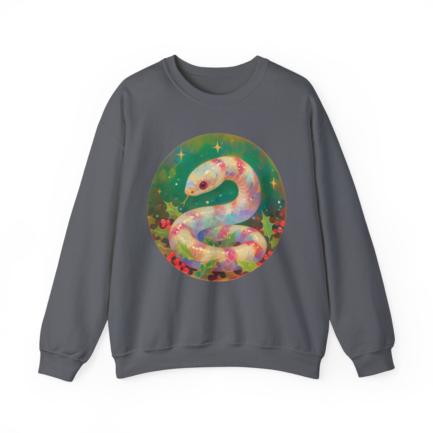 Candy Stripe Snake Unisex Heavy Blend™ Crewneck Sweatshirt