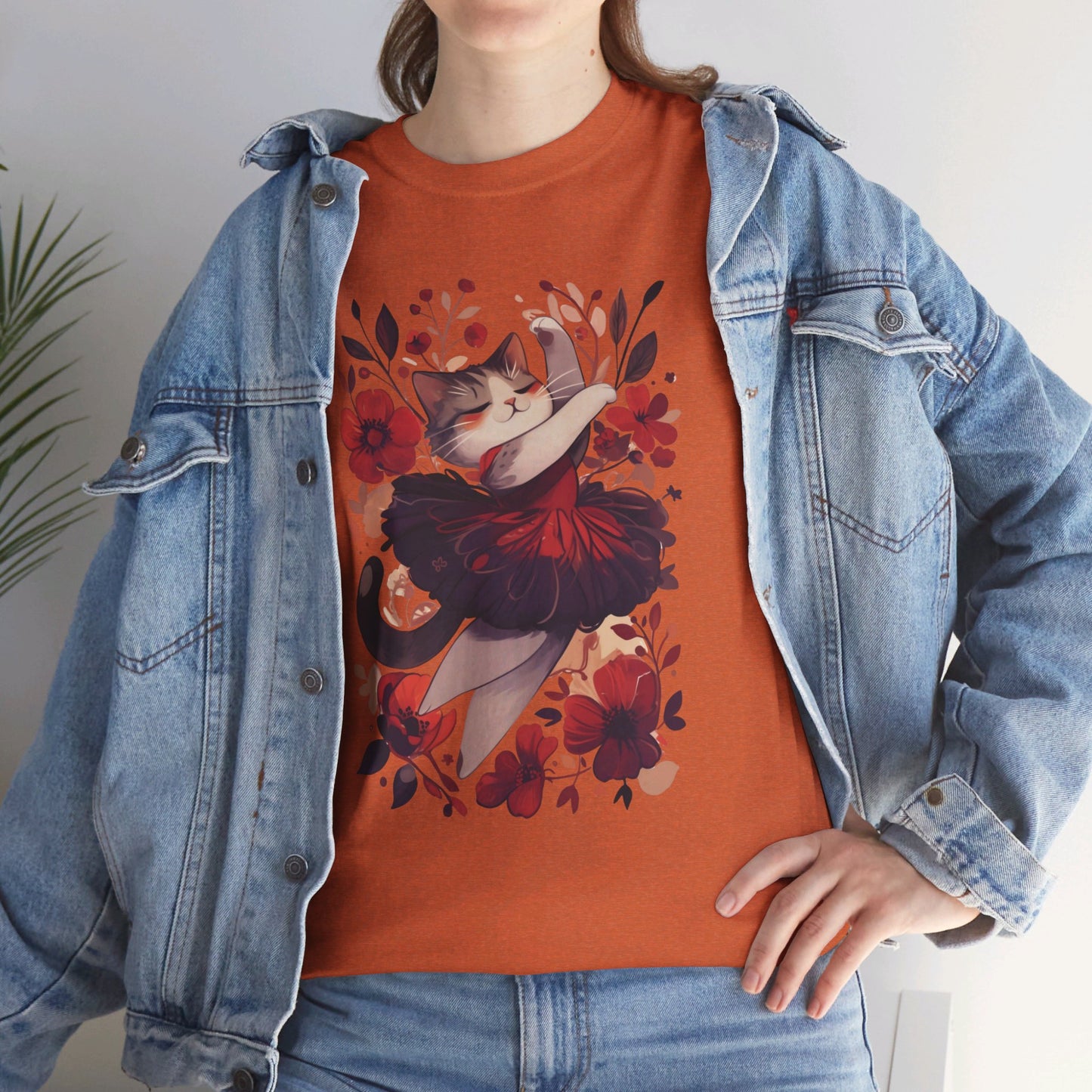 Ballet Cat Unisex Heavy Cotton Tee