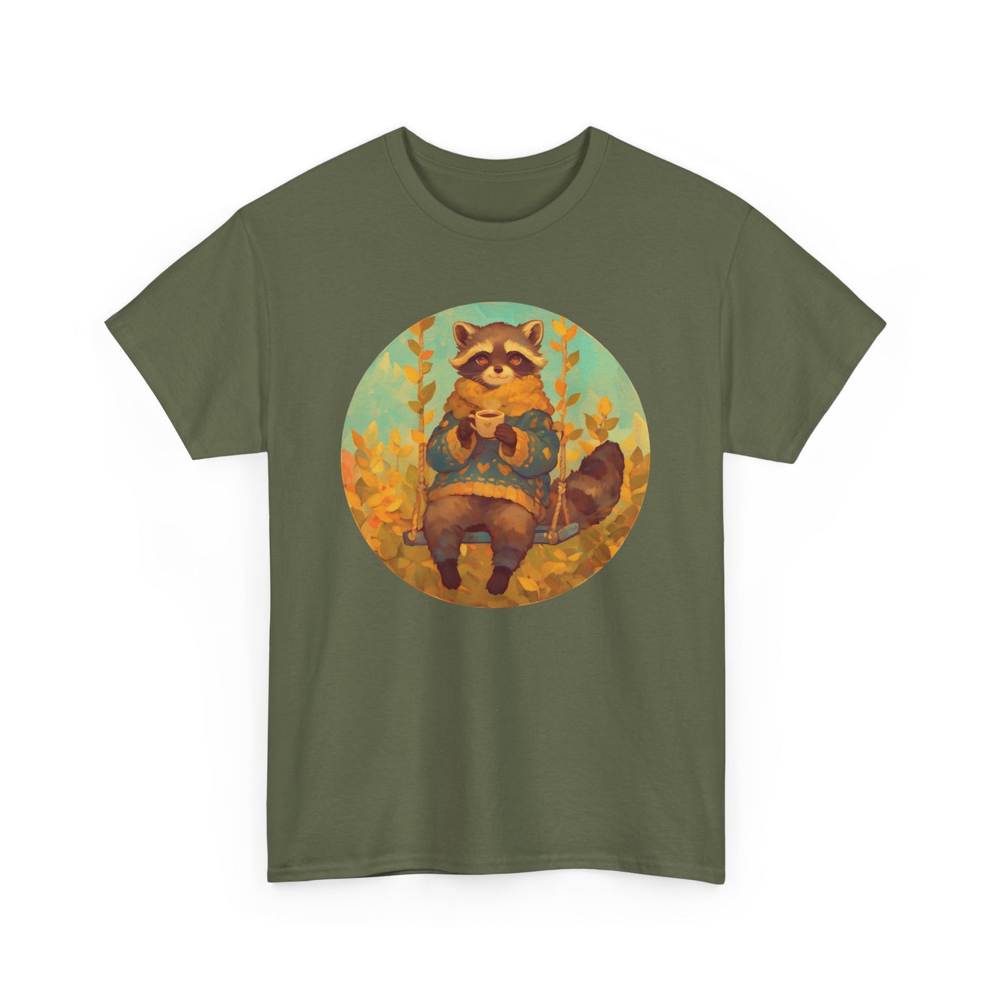 Cocoa Raccoon Unisex Heavy Cotton Tee