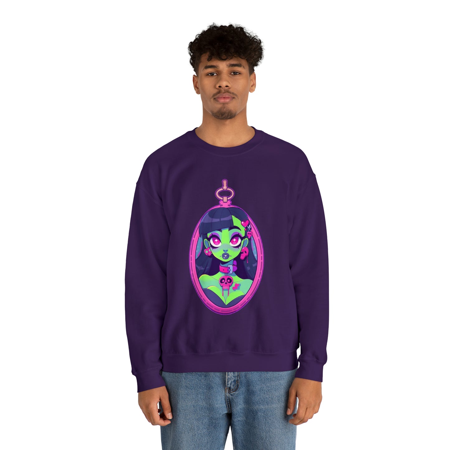 Zombie Locket Unisex Heavy Blend™ Crewneck Sweatshirt