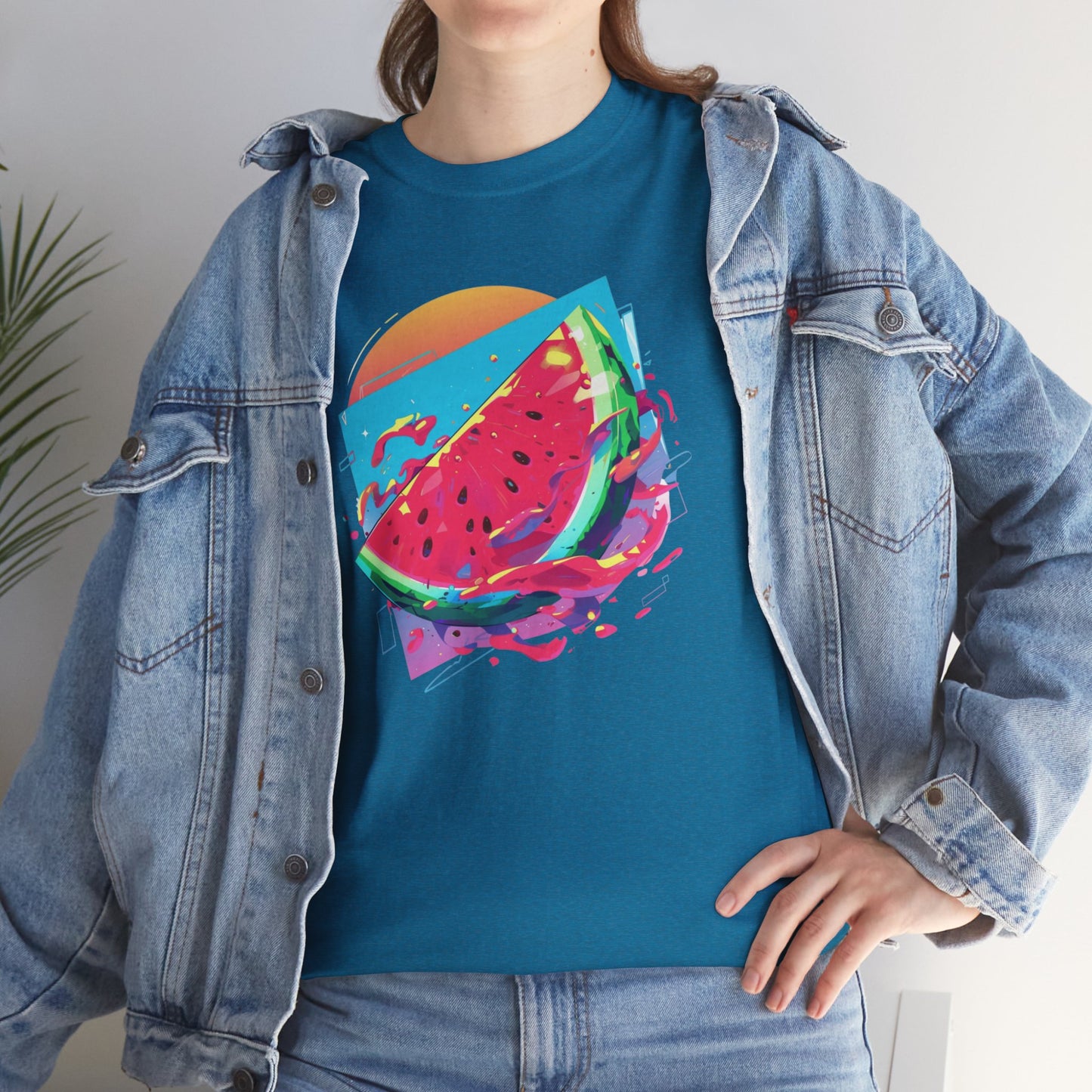 Summer Watermelon Unisex Heavy Cotton Tee