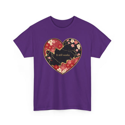 Kintsugi Heart Unisex Heavy Cotton Tee