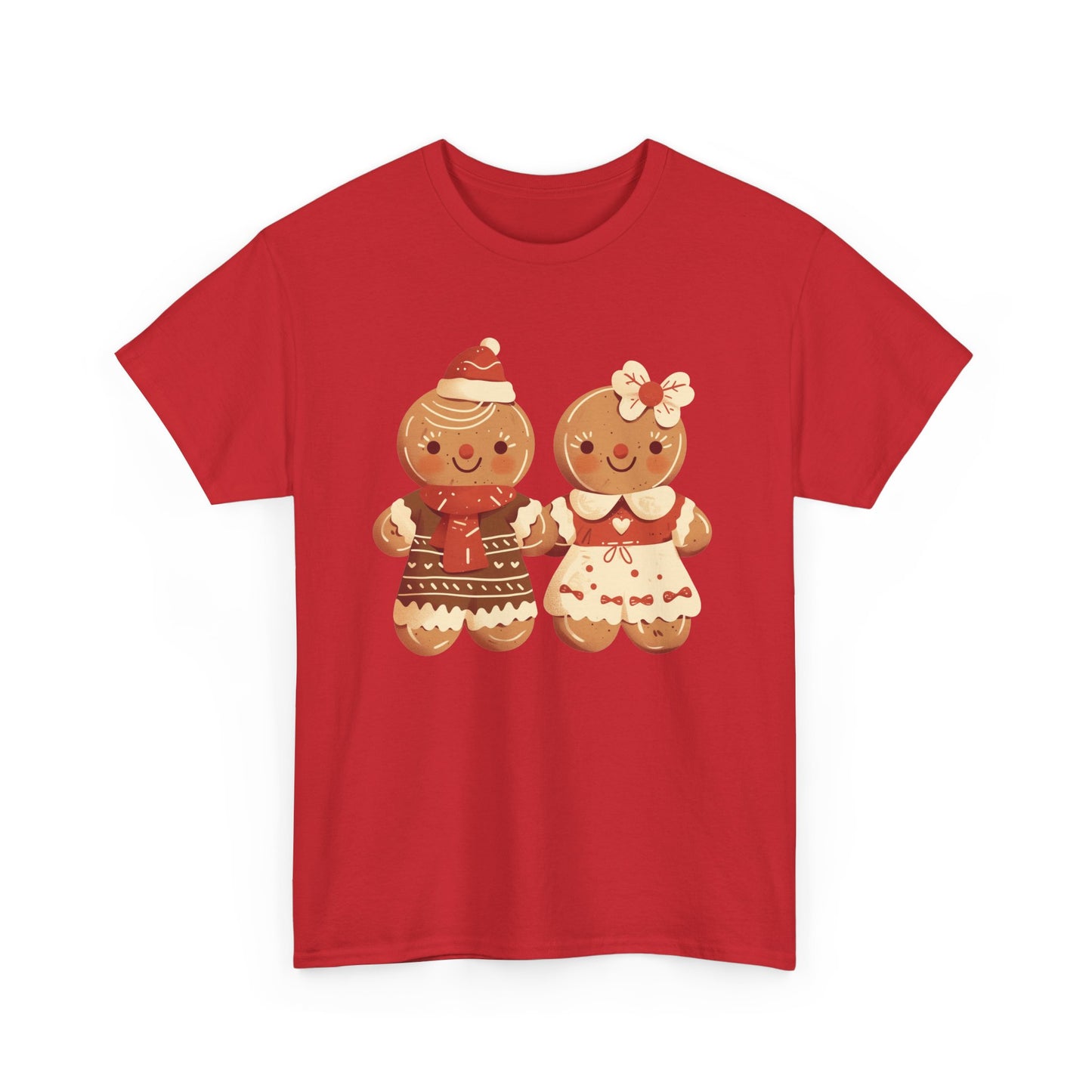 Gingerbread Couple Unisex Heavy Cotton Tee