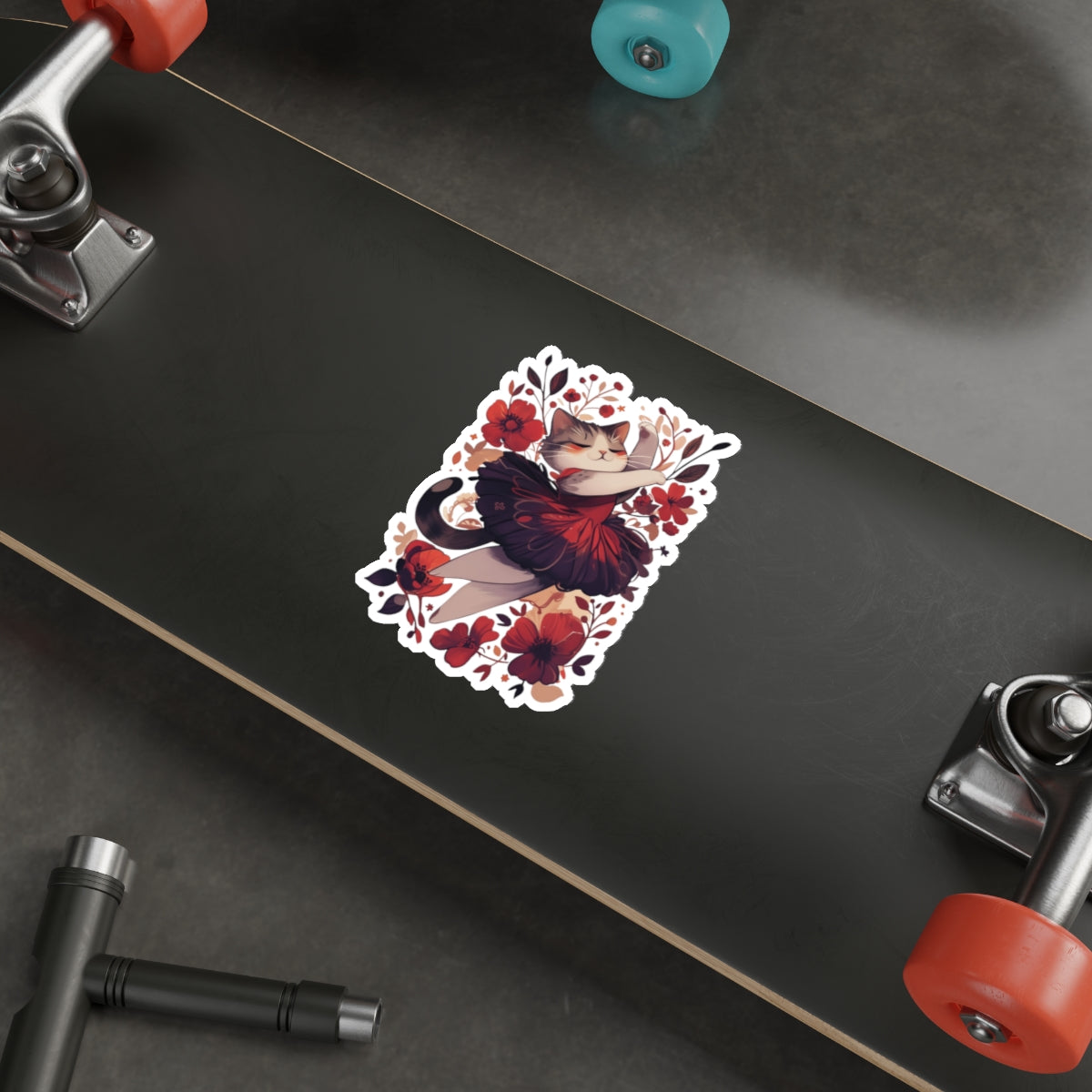 Ballet Cat Die-Cut Stickers