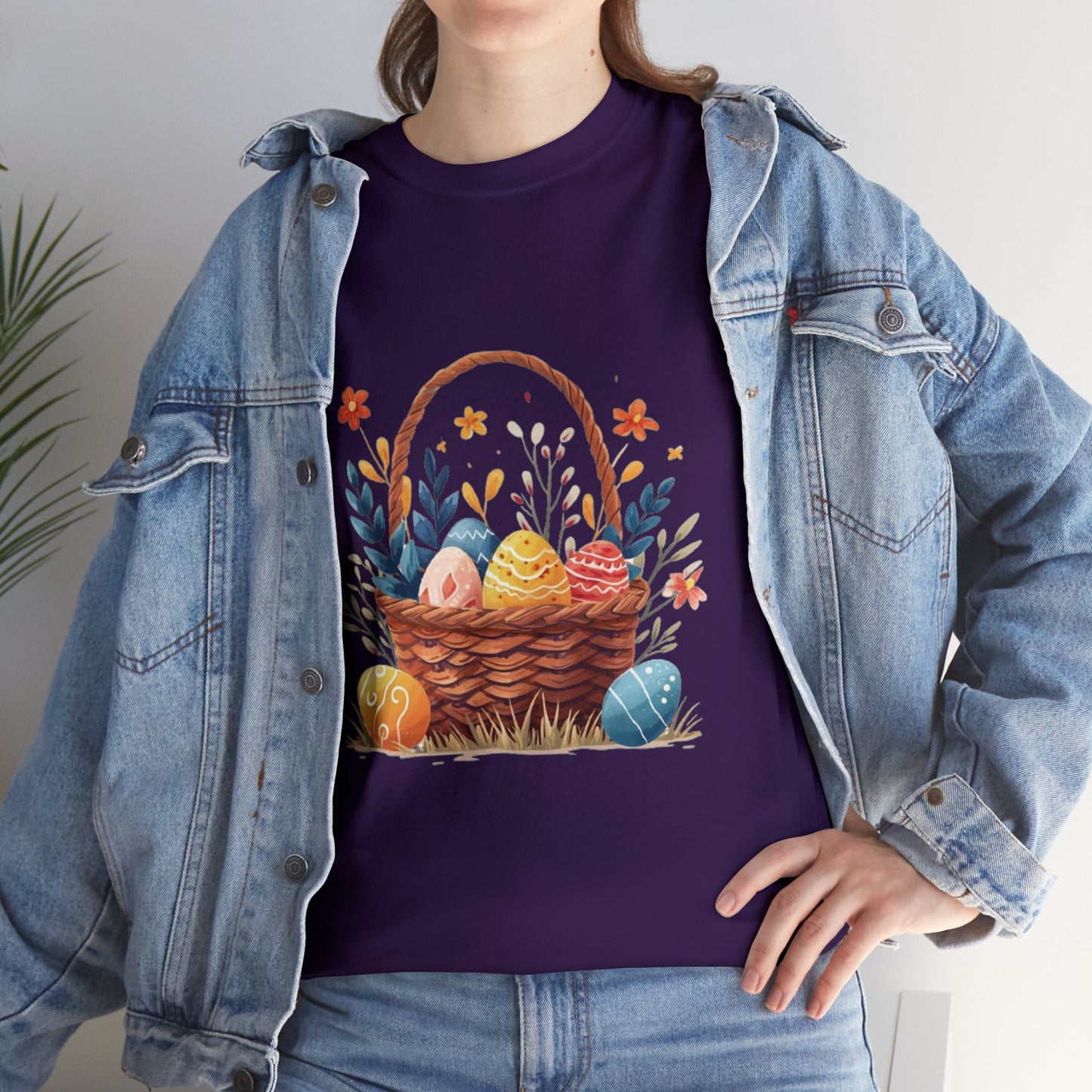 Easter Basket Unisex Heavy Cotton Tee