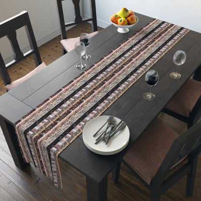Textured Stripes Table Runner (Cotton, Poly)