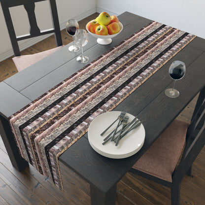 Textured Stripes Table Runner (Cotton, Poly)