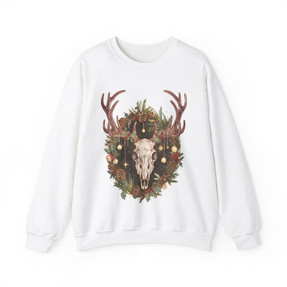 Reindeer Skull Unisex Heavy Blend™ Crewneck Sweatshirt