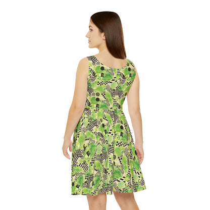 Hedge Maze Women's Skater Dress (AOP)