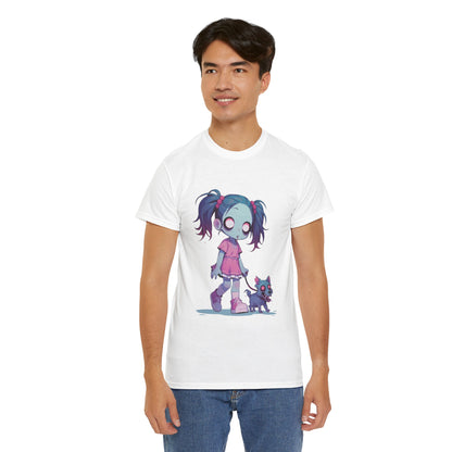 Zombie Dog Walker Unisex Heavy Cotton Tee
