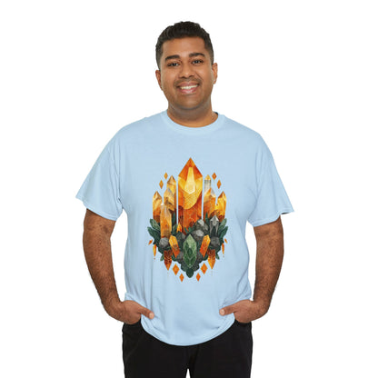 Earthen Crystal Cluster Unisex Heavy Cotton Tee
