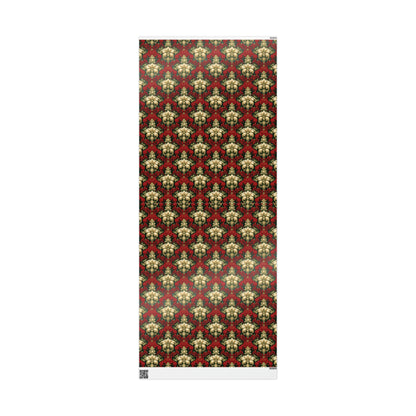 Christmas Damask Wrapping Papers