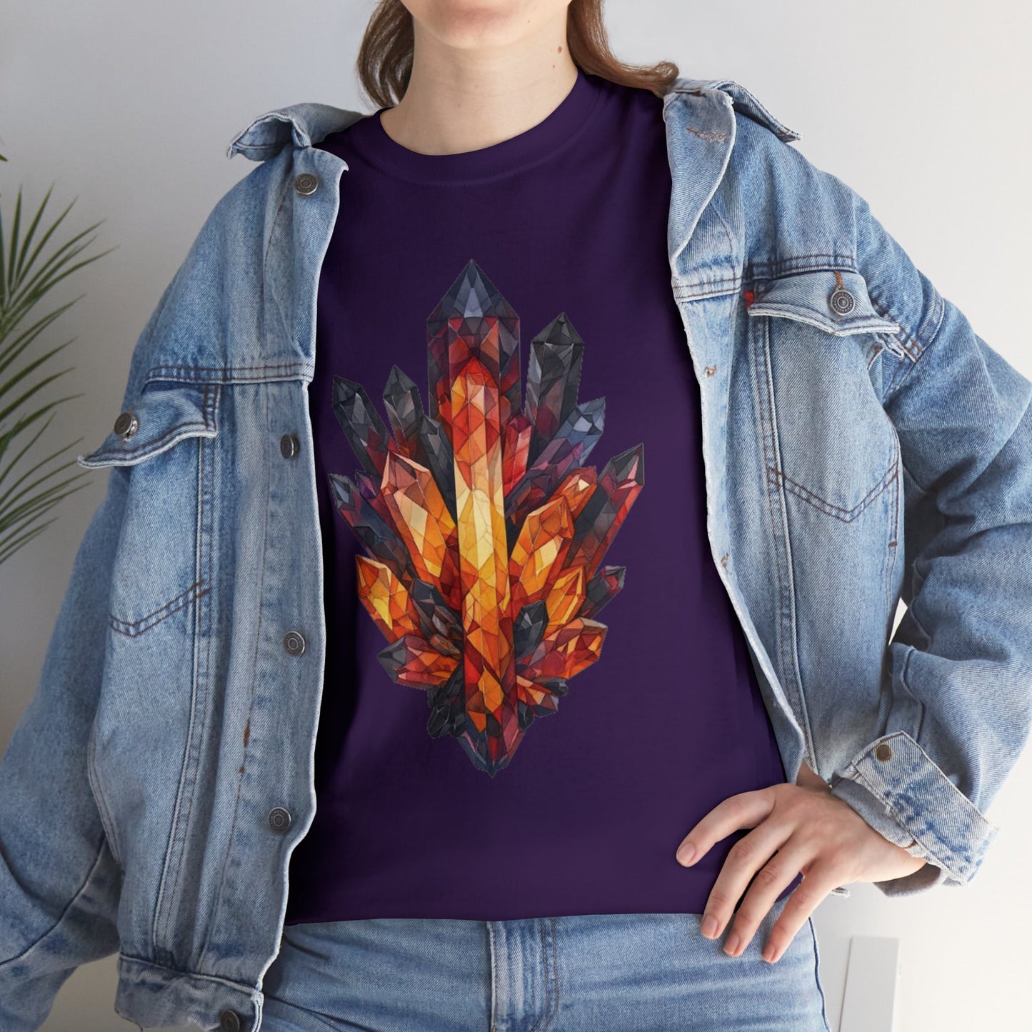 Volcanic Crystal Cluster Unisex Heavy Cotton Tee