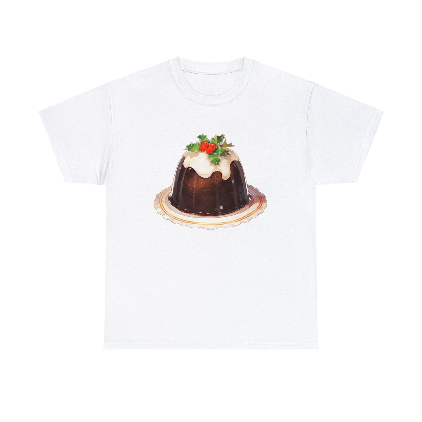 Christmas Pudding Unisex Heavy Cotton Tee