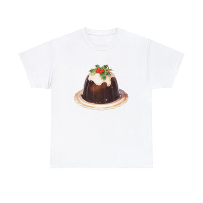 Christmas Pudding Unisex Heavy Cotton Tee