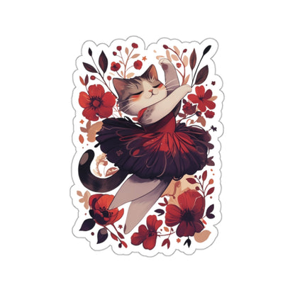 Ballet Cat Die-Cut Stickers