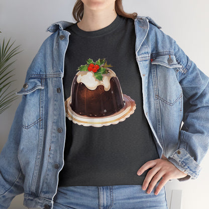 Christmas Pudding Unisex Heavy Cotton Tee