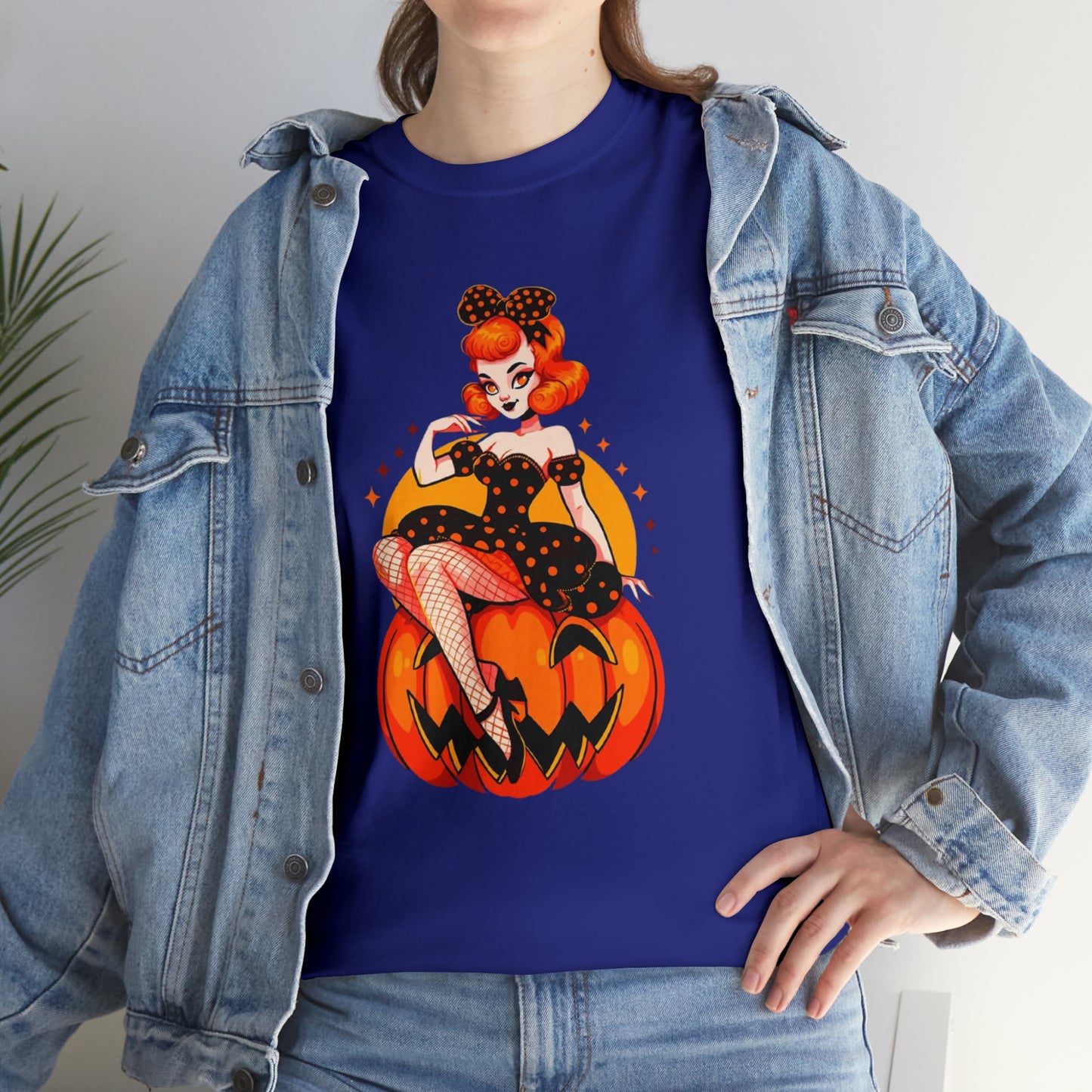 Pumpkin Pinup Unisex Heavy Cotton Tee