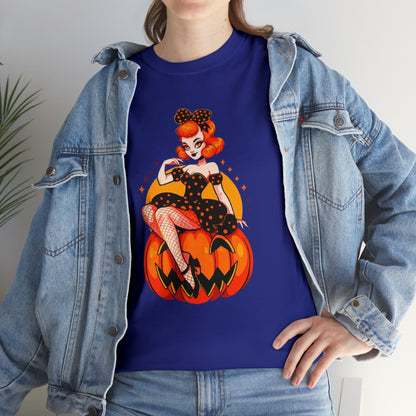 Pumpkin Pinup Unisex Heavy Cotton Tee