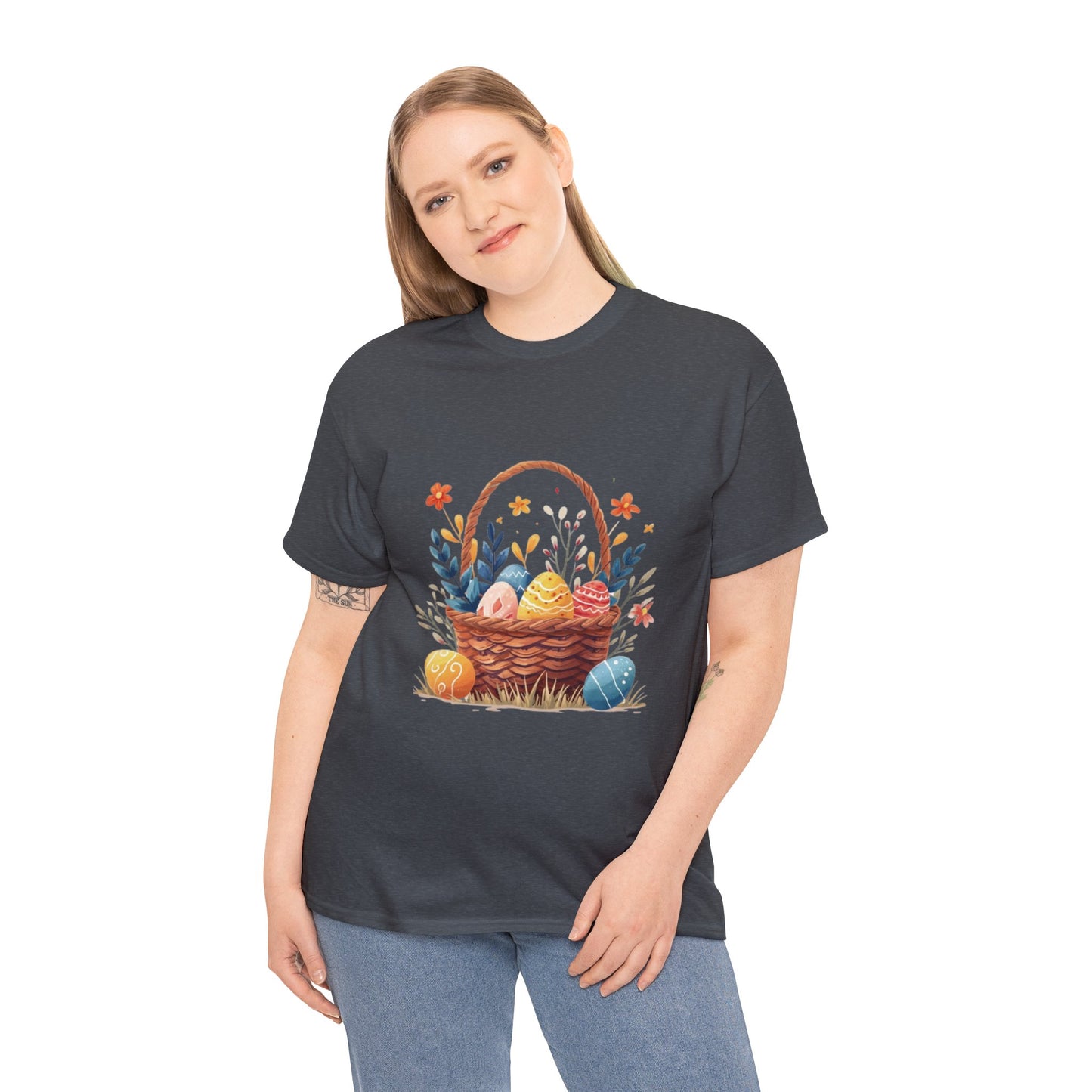 Easter Basket Unisex Heavy Cotton Tee