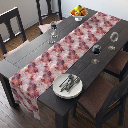 Rose Gold Marble Table Runner (Cotton, Poly)