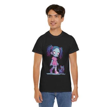 Zombie Dog Walker Unisex Heavy Cotton Tee