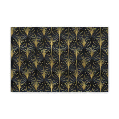 Art Deco Fans Canvas Gallery Wrap