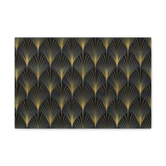 Art Deco Fans Canvas Gallery Wrap