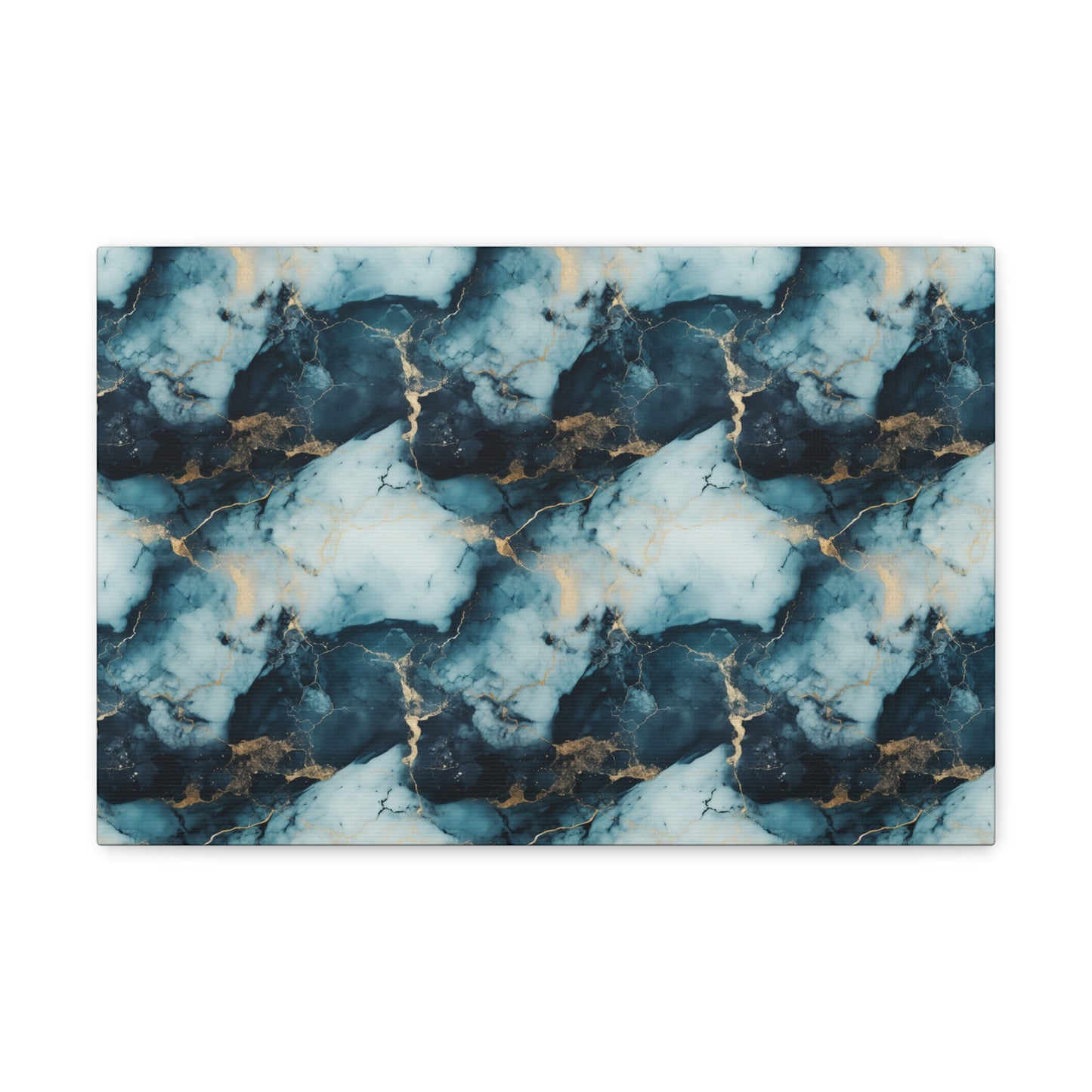 Cool Blue Marble Canvas Gallery Wrap