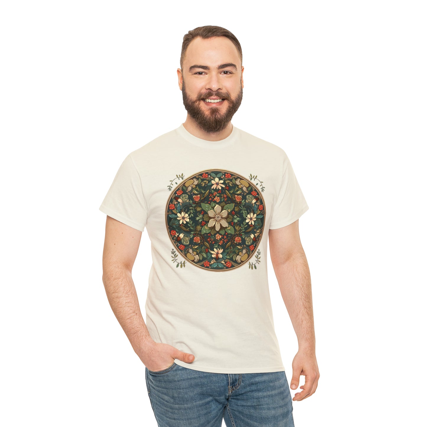 Druidic Mandala Unisex Heavy Cotton Tee