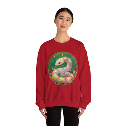 Candy Stripe Snake Unisex Heavy Blend™ Crewneck Sweatshirt