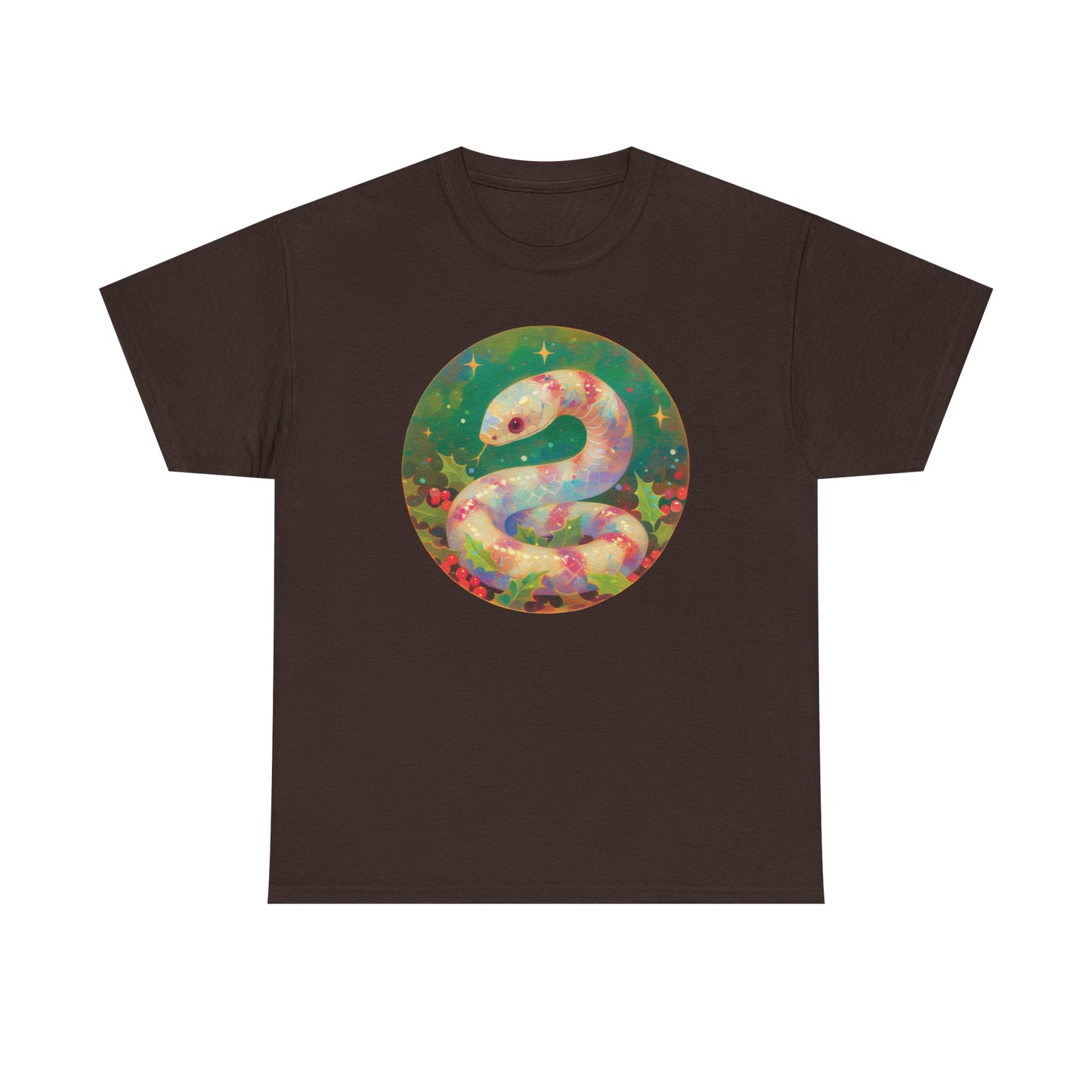Candy Stripe Snake Unisex Heavy Cotton Tee