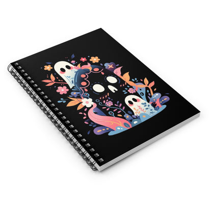 Ghosties Spiral Notebook - Ruled Line