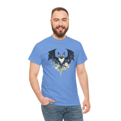 Midnight Bat Unisex Heavy Cotton Tee