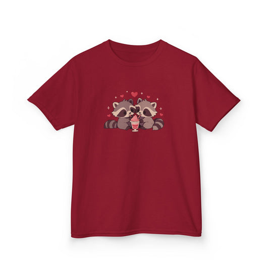 Raccoons Sharing Milkshake Kids Heavy Cotton™ Tee