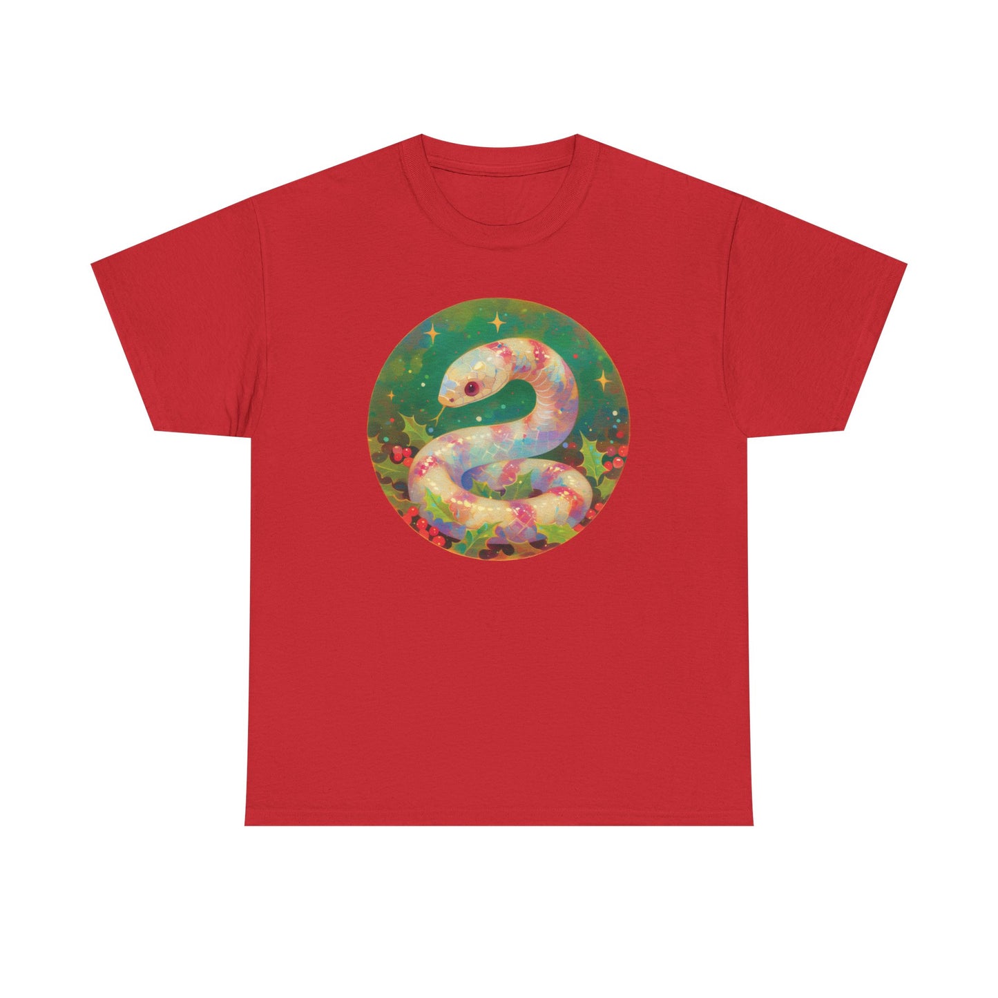 Candy Stripe Snake Unisex Heavy Cotton Tee