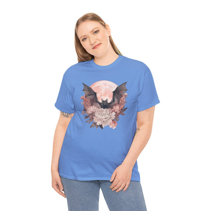 Strawberry Moon Bat Unisex Heavy Cotton Tee