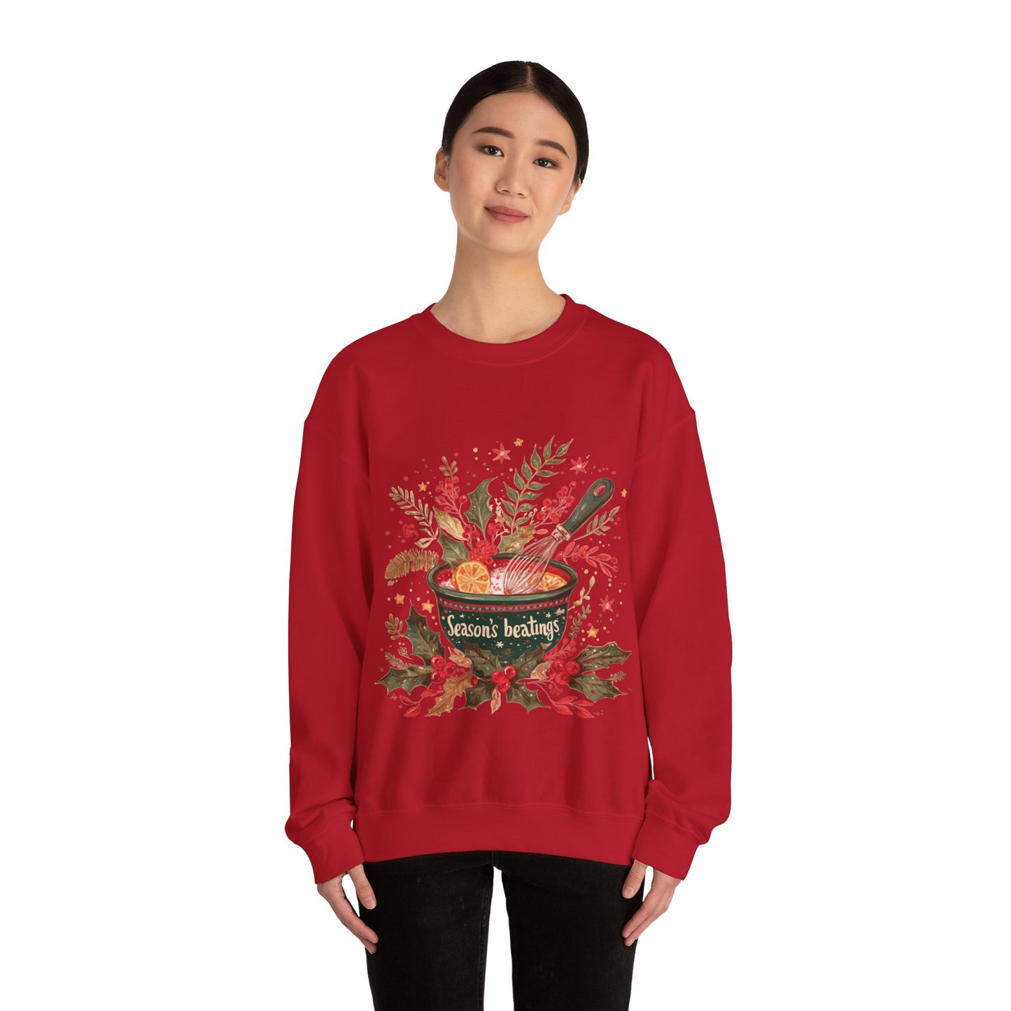 Season's Beatings (Baking) Unisex Heavy Blend™ Crewneck Sweatshirt
