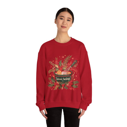 Season's Beatings (Baking) Unisex Heavy Blend™ Crewneck Sweatshirt